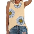 thumbnail image 2 of Mode Femmes Impression Casual V-Cou Manches Courtes T-shirt Tops Floral Print Femmes Tops Gradient Couleur Femmes Tops, 2 of 4