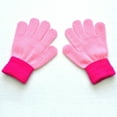 thumbnail image 2 of Krdevn Children Kids Magic Winter Gloves Colorblock Full Finger Warm Knitted Gloves, 2 of 2