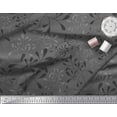 thumbnail image 2 of Soimoi Gray Viscose Chiffon Fabric Artistic Leaves Print Fabric by Yard 42 Inch Wide, 2 of 3