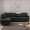 Left Linen Black, variant on L-Shaped Linen Sectional Sofa with Left Chaise, Modular Tufted Couch Nail-Head Lounge Sofa for Living Room, Black