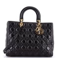 thumbnail image 1 of Pre-Owned Lady Dior Bag Cannage Quilt Lambskin Large By Rebag, 1 of 7