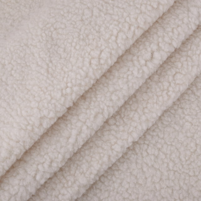 XmhyTop-A 1 yarda de tela sintética de lana sintética para coser, textura suave para manualidades, decoración del hogar, proyectos de ropa, beige C