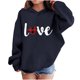 thumbnail image 1 of Sudadera con capucha y estampado de corazón de San Valentín, sudadera de manga larga para niños y niñas, chaqueta para niñas de talla mediana y grande., 1 of 7