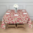 thumbnail image 3 of Pioneer Flower Floral Print Pattern Square Tablecloth, Waterproof Wipeable Spillproof Washable Table Cover for Home Kitchen Party and Daily Decor 42"x42", 3 of 6