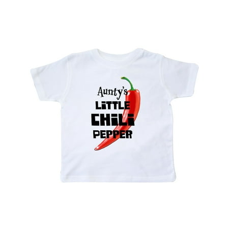 

Inktastic Aunty s Little Chili Pepper Gift Toddler Boy or Toddler Girl T-Shirt