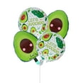 thumbnail image 4 of 4Pcs Foil Balloons Avocado Pattern Mylar Helium Balloons Birthday Party Decorations (Round*2 and Oval*2), 4 of 7