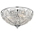 thumbnail image 2 of Warehouse of Tiffany Zuzan 3-Light Chrome and Crystal Flush Mount, 2 of 2