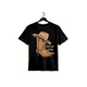 thumbnail image 1 of Elegante camiseta de cuello redondo para mujer: camiseta informal con gráficos únicos de sombrero de vaquero, 1 of 6