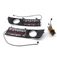 thumbnail image 3 of Cubierta de rejillas de luz antiniebla delantera de coche estilo panal 8E0807682 luces de circulación diurna aptas para Audi reemplazar A4 2001-2005 - plata Macarena Cubierta de rejillas de luz antiniebla, 3 of 6