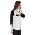 thumbnail image 2 of Inkmeso Women Raglan 3/4th Sleeve Tshirt&nbsp;Valentine's Day&nbsp;Gift Quote Love Graphic Top, 2 of 9