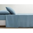 thumbnail image 5 of Chezmoi Collection Extra Soft Bed Sheets Set, Double Brushed Microfiber 14-Inches Deep Pockets, 4-Piece Sheet Set, King, Dusty Blue, 5 of 8