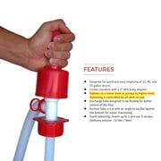 Tera Pump TRDRUM20 Drinking Water Manual Large Siphon Pump for Drum Barrels