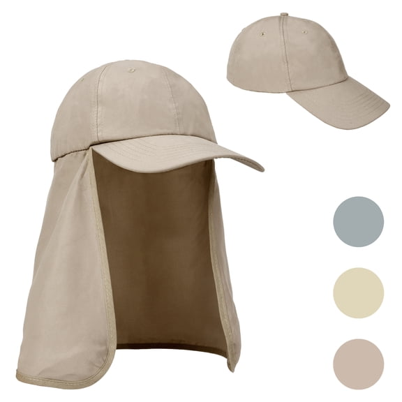 Catalonia Classic Safari Hats for Men, Wide Brim Mens Fishing Hat, Baseball Cap Foldable Neck Flap