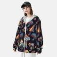 thumbnail image 5 of Easygdp Mushroom Doodle Lightweight Long Sleeve Sun Shirt Sports long-Sleeved Sun Protective Clothing, Quick Drying Breathable - Small, 5 of 9