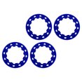 thumbnail image 1 of 4pcs ATV Wheel Hub Trim Anti Scratch Universal Plastic Go Kart Wheel Trim Hub Protection Decor Rim Cap for 7 Inch Tires, 1 of 7