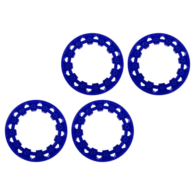 4pcs ATV Wheel Hub Trim Anti Scratch Universal Plastic Go Kart Wheel Trim Hub Protection Decor Rim Cap for 7 Inch Tires