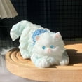 thumbnail image 4 of romoty Long-Haired Kitten Silicone Stress Relief Toys, 5.11" x 2.75" x 2.75" Soft Squishy for Anxiety Relief, Desktop Fidget & Cat Lover Gift, 4 of 7