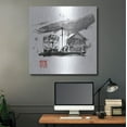 thumbnail image 5 of Luxe Metal Art 'Train Station' by Pechane, Metal Wall Art, 36"x36", 5 of 9