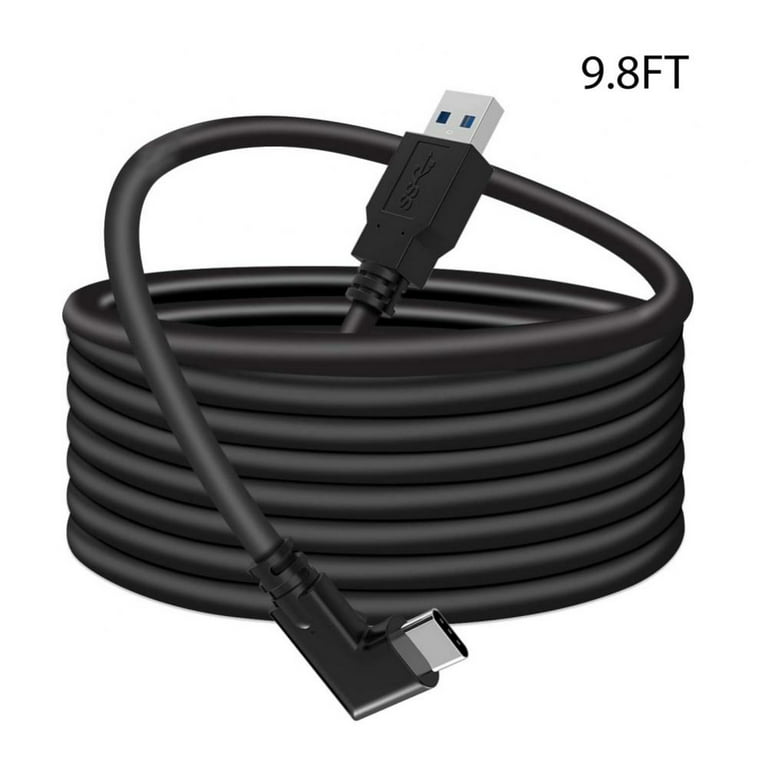 galning omfavne vulgaritet Link Cable 10FT Compatible for Oculus Quest 2, VR Headset Cable for Oculus  Quest 2 / Quest 1, USB 3.0 Type A to C High Speed Data Transfer Charging  Cord - Walmart.com