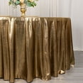 thumbnail image 4 of BalsaCircle 120 in Antique Gold Sequin Dots Polyester Round Tablecloth Wedding Party Events Reception Decorations Supplies, 4 of 6