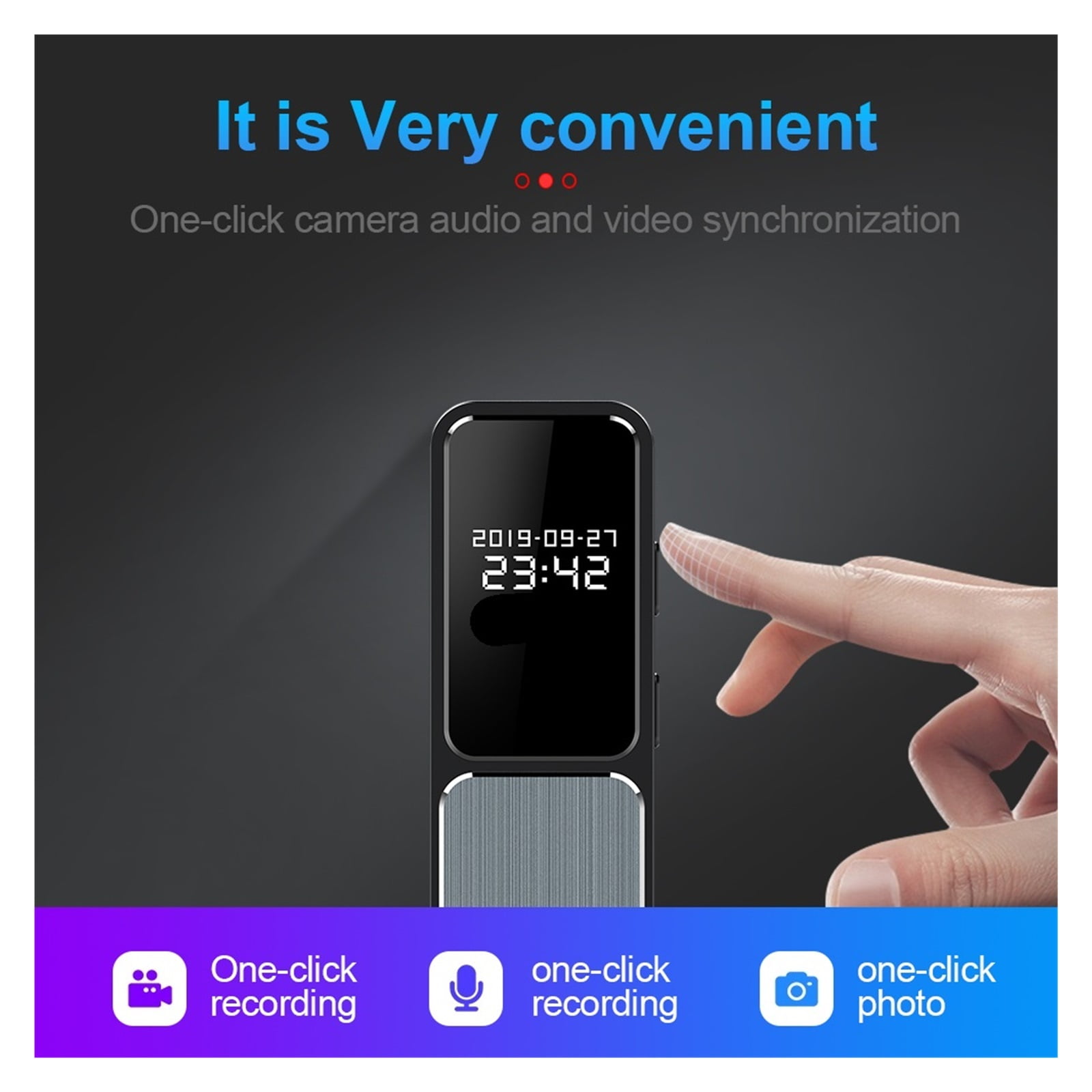 Mini Video Voice Recorder Synchronous Conference Recording Pen Ai Smart HD Noise ,Excellent Sound Quality