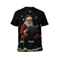 thumbnail image 2 of Men's Christmas T Shirt, 3D All Over Print Santa Claus Graphic Tee, Funny Holiday Short Sleeve Crew Neck Top for Men, Soft Stretchy 88% Polyester 12% Spandex, S-4XL, 2 of 7