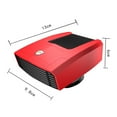 thumbnail image 4 of Enchufe de Calentador de Automóviles Y Reproducción 12V / 24V 180W de Calefacción Portátil de Enfriamiento de Aire Purificador de Parabrisas Desbaste - 24v rojo Yotijar Calentador de coches, 4 of 7