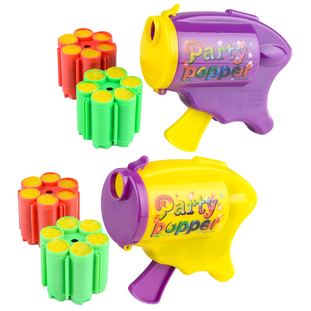 Rinco Party Popper Confetti Streamer Shooter Gun 4" Party Favor