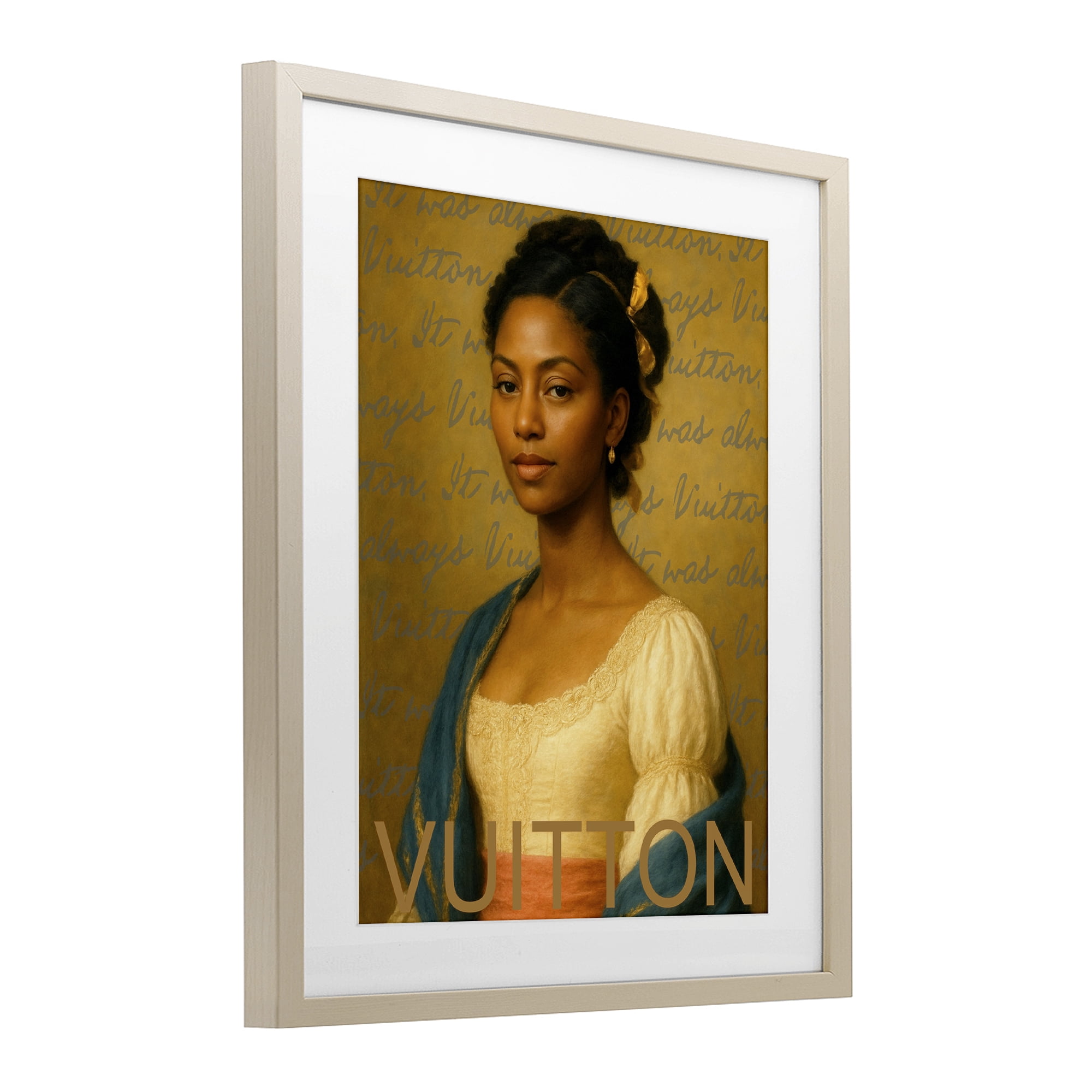 Stupell Industries Vintage Fashion Lady Birch Framed Print Under Glass, design by Grotto Studios