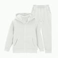 thumbnail image 2 of Girls 2 Piece Outfits Jogger Sets Zip Up Hoodie Sweatshirts Sweatpants with Pockets Tracksuits Sweatsuits, 2 of 7