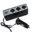 thumbnail image 3 of Cargador de coche de un minuto, tres encendedores de 12 V, uno de arrastre, tres con enchufe de conversión de coche multifunción USB, 3 of 3