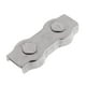 thumbnail image 2 of M8 M10 Heavy Duty 304 Acero Inoxidable Duplex de 2 Clip de Cuerda de Alambre Hardware para Fijar Cables de Aparejo shamjiam Clip de cable dúplex, 2 of 8