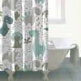 thumbnail image 2 of Dinosaur World Shower Curtain Vibrant Colorful Dino Pattern Waterproof Bathroom Curtain 72x72 Inches Machine Washable Quick Dry, 2 of 3