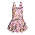 thumbnail image 4 of Tutolipy Tree Leaf Skirted Bathing Suit Sleeveless One Piece Skirted Swimwear, Sleeveless Bodysuit Design Comfortable Beach Swimwear for Summer Water Sport Size 6-7 Years, 4 of 8
