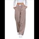 thumbnail image 3 of Pantalones Bóxer A Rayas para Mujer, de Algodón, para Estar en Casa, Informales, A Cuadros, Estilo Y2K, con Bolsillos Color Café L, 3 of 10