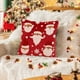 thumbnail image 5 of Decoraciones navideñas, adornos navideños, funda de cojín navideña bordada de algodón de 45x45 cm para decoración invernal de camas, sofás, cojines y coches. Ilumina el ambiente festivo. Funda de cojí, 5 of 6