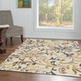 thumbnail image 2 of Trio Branches Ivory Multi Area Rug 5x7 Transitional Contemporary Design, 2 of 5
