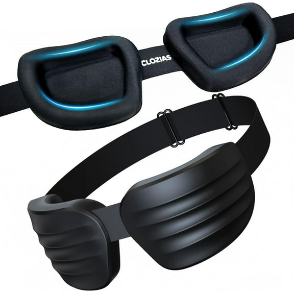 3D Eye Socket Light-Blocking Eye Mask, Sleep Light-Blocking Eye Mask, Soft and Breathable 3D Sleep Eye Mask, Sleep Eye Mask with Adjustable Strap, Travel Essential Night Eye Mask【Black】