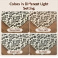 thumbnail image 7 of Design&I 8'x10' Washable Area Rug Cream Ornate Beige Motifs Subtle Weathered Finish Rectangular for Living Room, Family Extra Large Skid-Resistant Low Profile, 7 of 7