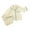 Beige, variant on Unisex Pajamas Set Boys Girls Pjs Long Sleeve 2 Piece Sleepwear Button-Down Kids Nightwear 9 Months-5 Years