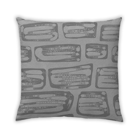 Ahgly Company Outdoor Square Contemporary Throw Pillow, 18 inch by 18 inch