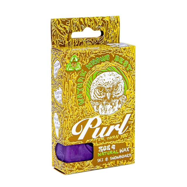 Purl Natural Ski & Snowboard Wax (Purple/Universal Temp)
