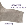 thumbnail image 2 of Oat strip stack socks solid cotton tube socks, 2 of 5