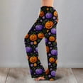 thumbnail image 3 of LHVUOA Halloween Womens Pajama Pants Drawstring Stretch Cute Ghost Print Pjs Casual Elastic Waist Pajama Pants, 3 of 6
