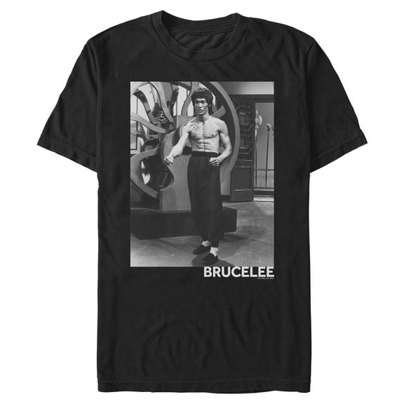 Mens Bruce Lee Attitude Poster T Shirt