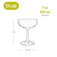 thumbnail image 4 of True Martini Glasses, 7 oz Stemmed Crystal Glass, Set of 4, 4 of 9