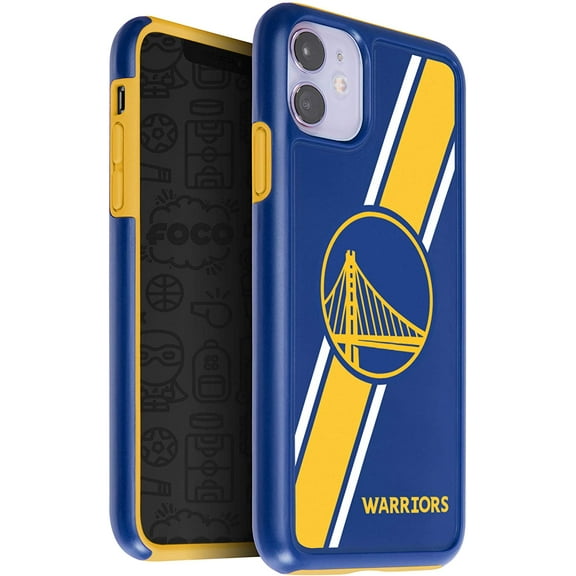 FOCO NBA Golden State Warriors Dual Hybrid Case for iPhone 11 & XR (6.1")