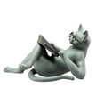 thumbnail image 3 of Pequeña resina mesa escultura animal figurilla jardín jardín patio estatua sala de estar ornamento navidad colección decoración suministros Jumpingount HA011914-00B, 3 of 6