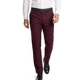 thumbnail image 3 of Kids World Boys' Expandable Waist Dress Pants Color: burgundy Size: 12, 3 of 4