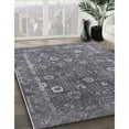thumbnail image 3 of Ahgly Company Machine Washable Indoor Round Industrial Modern Dark Goldray Area Rugs, 8' Round, 3 of 7